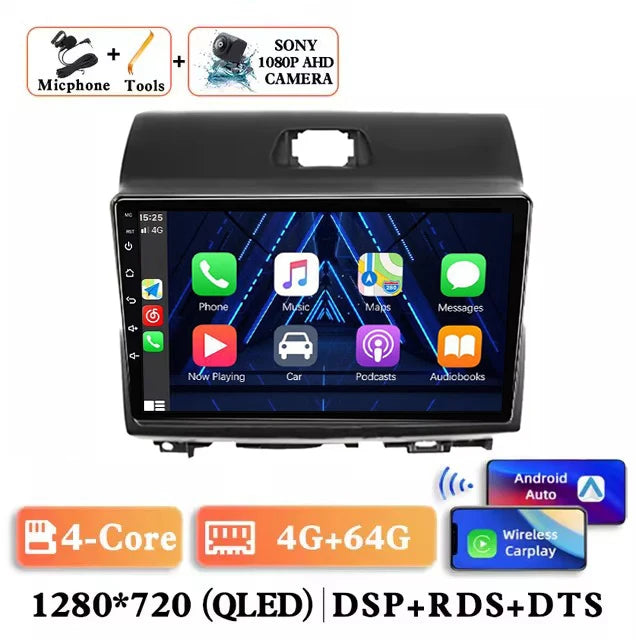 Android 15 Carplay Auto Car Radio for r KIA Ray 2011 - 2017 Multimedia Stereo Player GPS Navigation Head Unit Wifi 4G+WIFI
