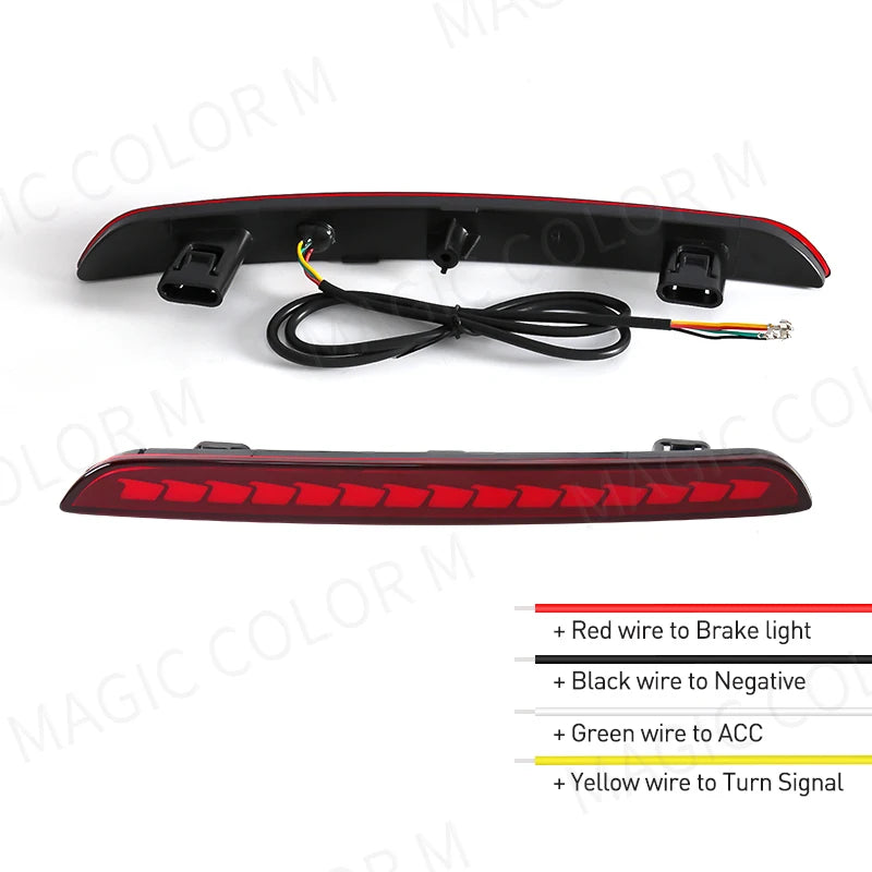 For Honda Civic Sedan 2021 2022 2023 Multi-function LED Rear Bumper Light Rear Fog Lamp Auto Brake Reflector Car Accessories 12V