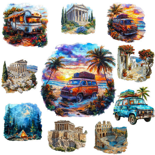 Interesting Wooden Jigsaw Puzzle Artistic Home Decor Christmas and Halloween Gift Toy For Teen And Kid