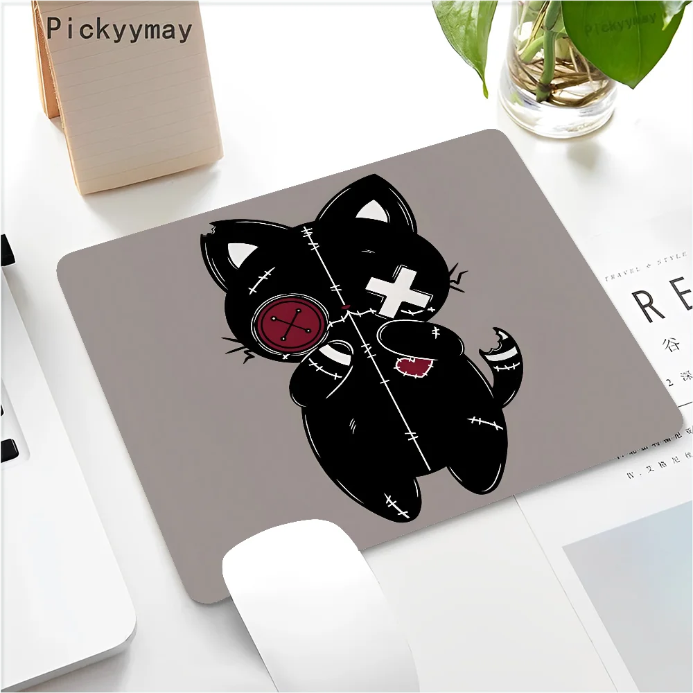 Funny Black Cat Mouse pad PC Desk Mat Table Big Mouse Pad PC Non-slip Rug z21