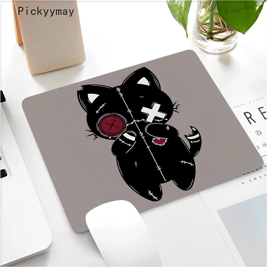 Funny Black Cat Mouse pad PC Desk Mat Table Big Mouse Pad PC Non-slip Rug z21