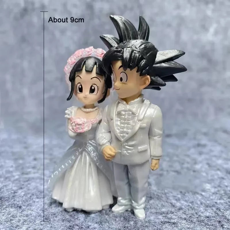 4-inch Dragon Ball Anime Wedding of Goku and Chichi Action Figure Marriage Scene