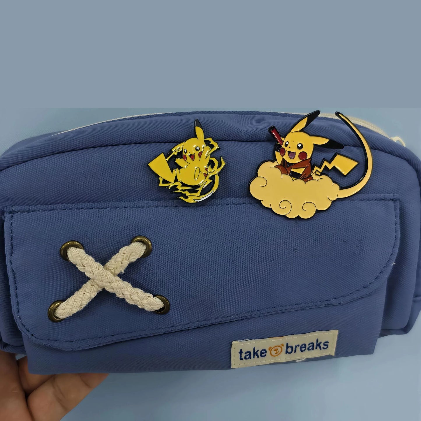 7Pcs Pokemon Pikachu Cloud Enamel Pin Brooches for Women Cartoon Badge on Backpack Hat Decoration Accessories Anime Jewelry Gift