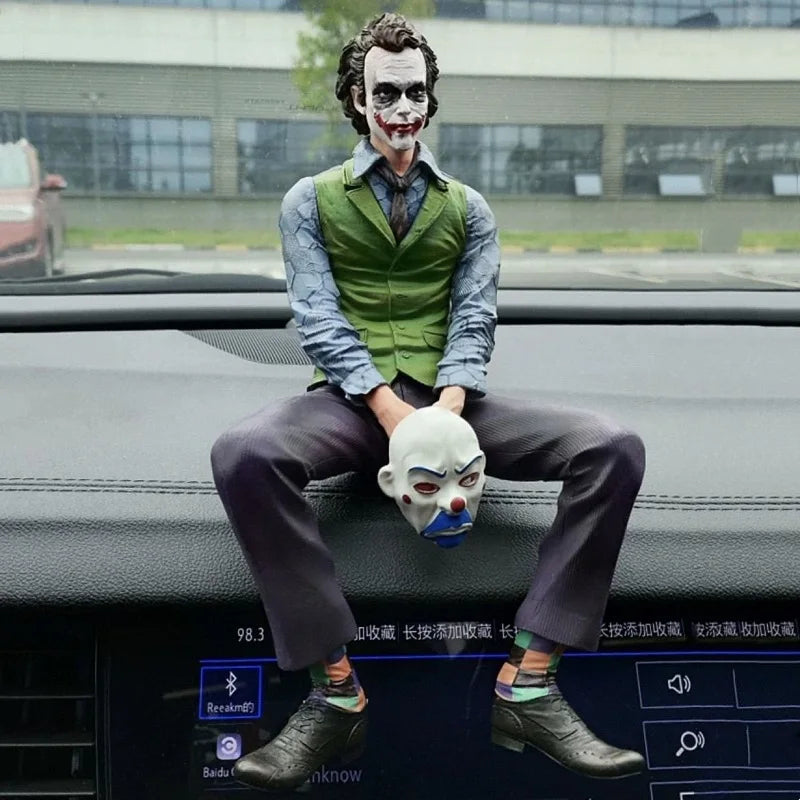 Car Roof Decoration Joker Heath Ledger Sitting Posture Figures Car Doll Tail