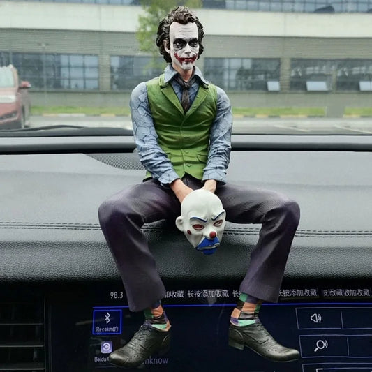 Car Roof Decoration Joker Heath Ledger Sitting Posture Figures Car Doll Tail