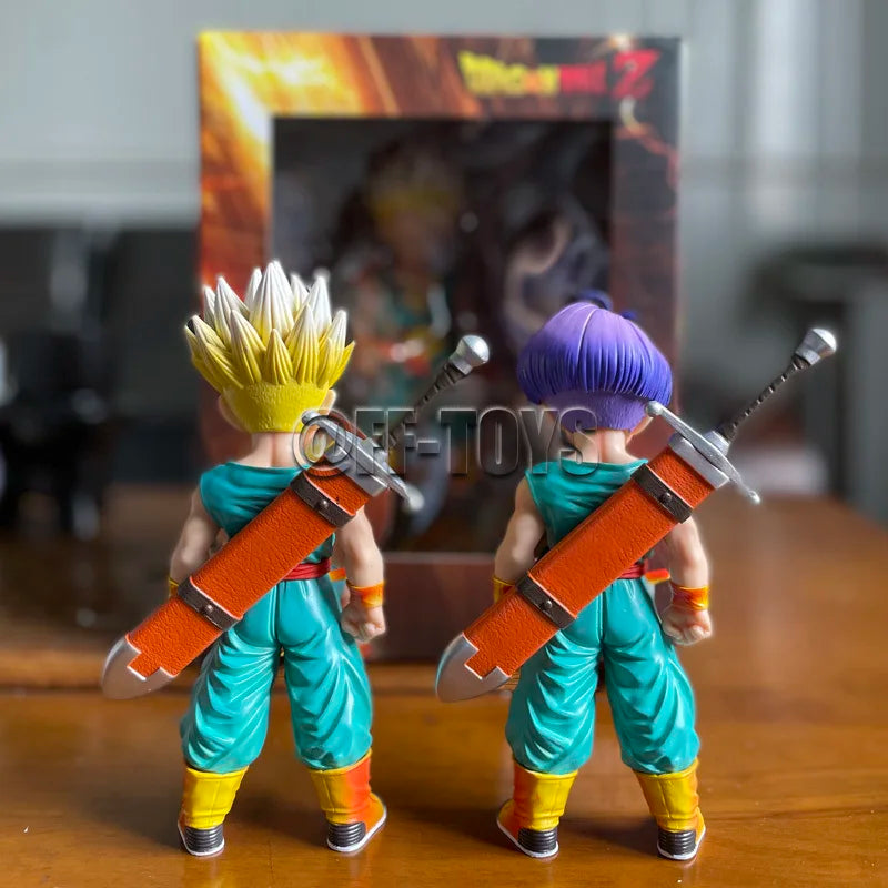 18CM Anime Dragon Ball Z Kid Trunks Figure Super Saiyan Gotenks PVC Action Figures Collection Model Toys for Children Gifts