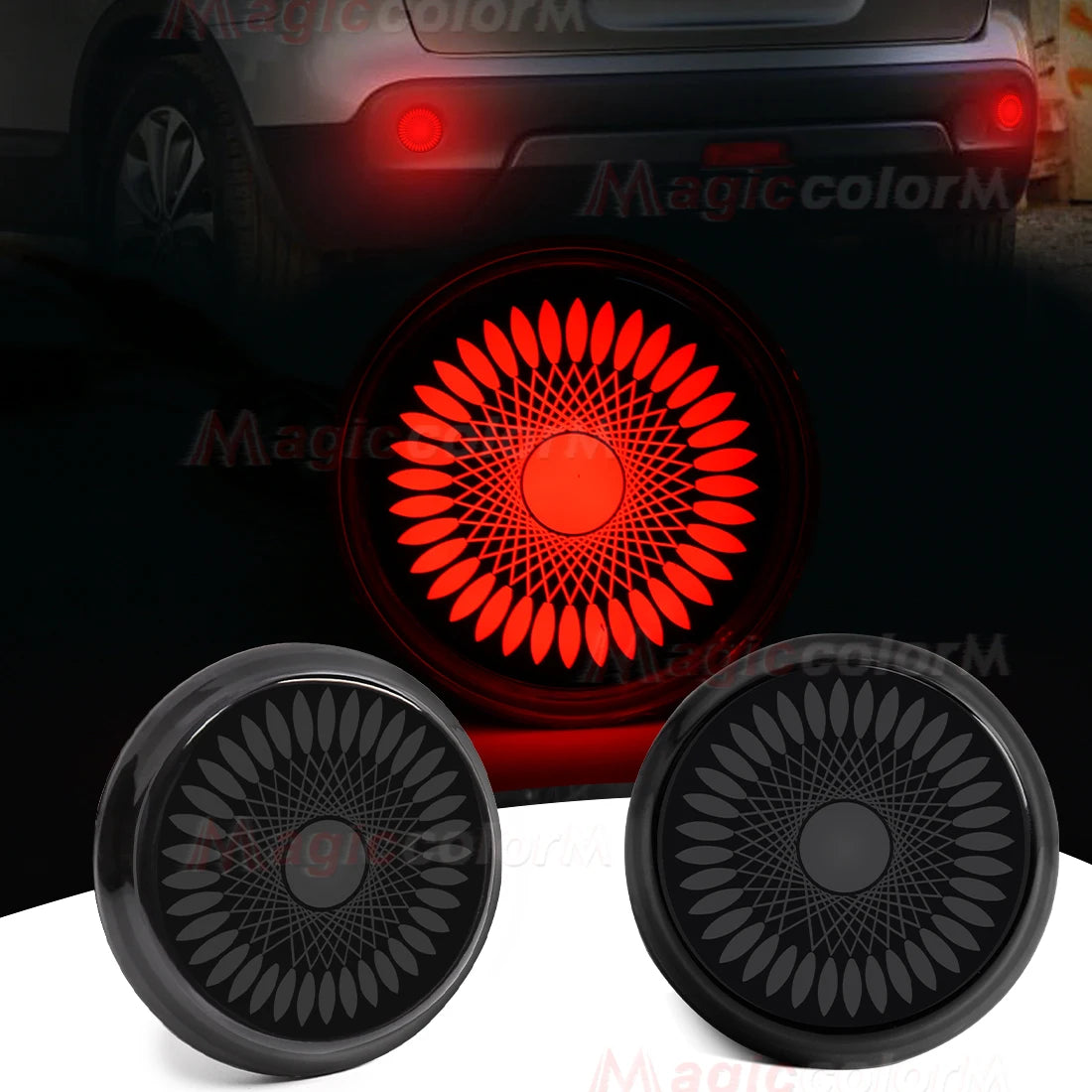For Toyota Corolla 2008 2009 2010 LED Rear Bumper Reflector Lights For Nissan Qashqai X-Trail Brake Running Lamp Car Accessories