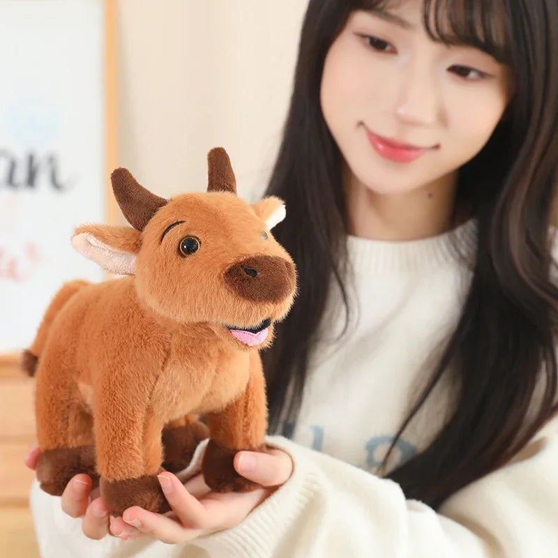 25-40cm Cattle Animals Plush Toys Early Childhood Education Props Doll Cute Bull Scalper Ox Cattle Soft Stuffed Pillow Gifts