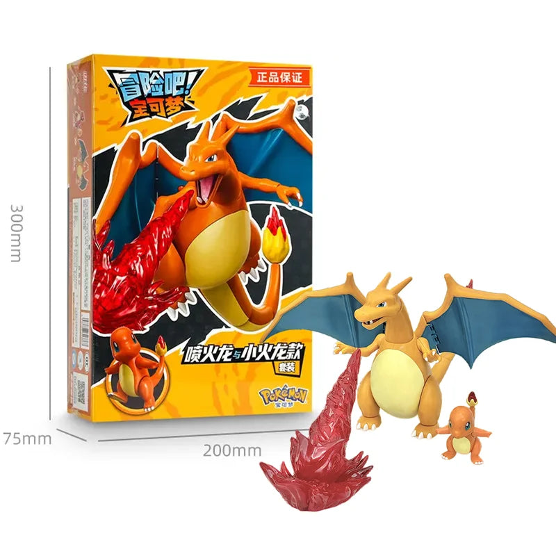 Let's Go! Pokemon Toys Pikachu Charmander Bulbasaur Squirtle Mew Building Blocks