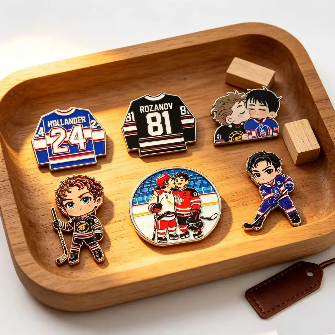 6pcs brooch set PK-themed badges, pins for bags and outfits, gift for Backpacks And Bags Lapel Badges Jewelry Gift for Fans