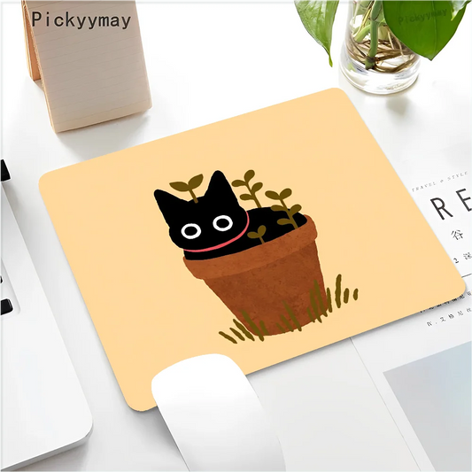 Funny Black Cat Mouse pad PC Desk Mat Table Big Mouse Pad PC Non-slip Rug z11