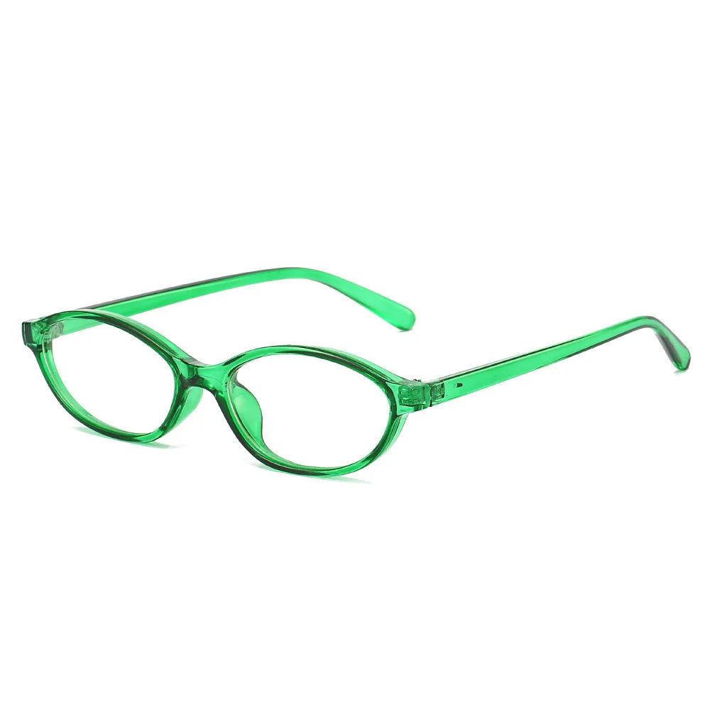 JNPCXI New Vintage Oval Glasses Frame Women Fashion Jelly Tea Clear Anti-Blu-Ray Lens Eyewear Men Optical Frame