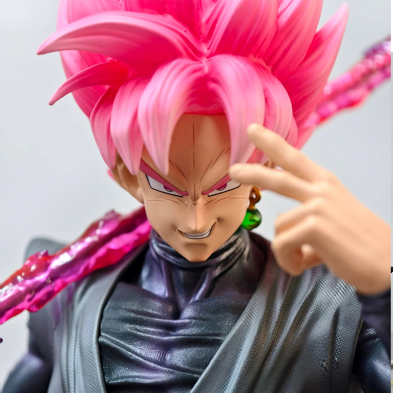 JT Statue 44.5cm/17.52inch Dragon Ball Z Zamasu Figure Led Base Black Goku Super Saiyan Action Figure Collection Model Toys Gift
