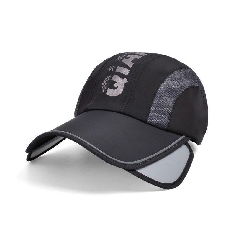 8868Summer protection hat women's outdoor cycling retractable large brimmed visor quick drying waterproof breathable duck tongue