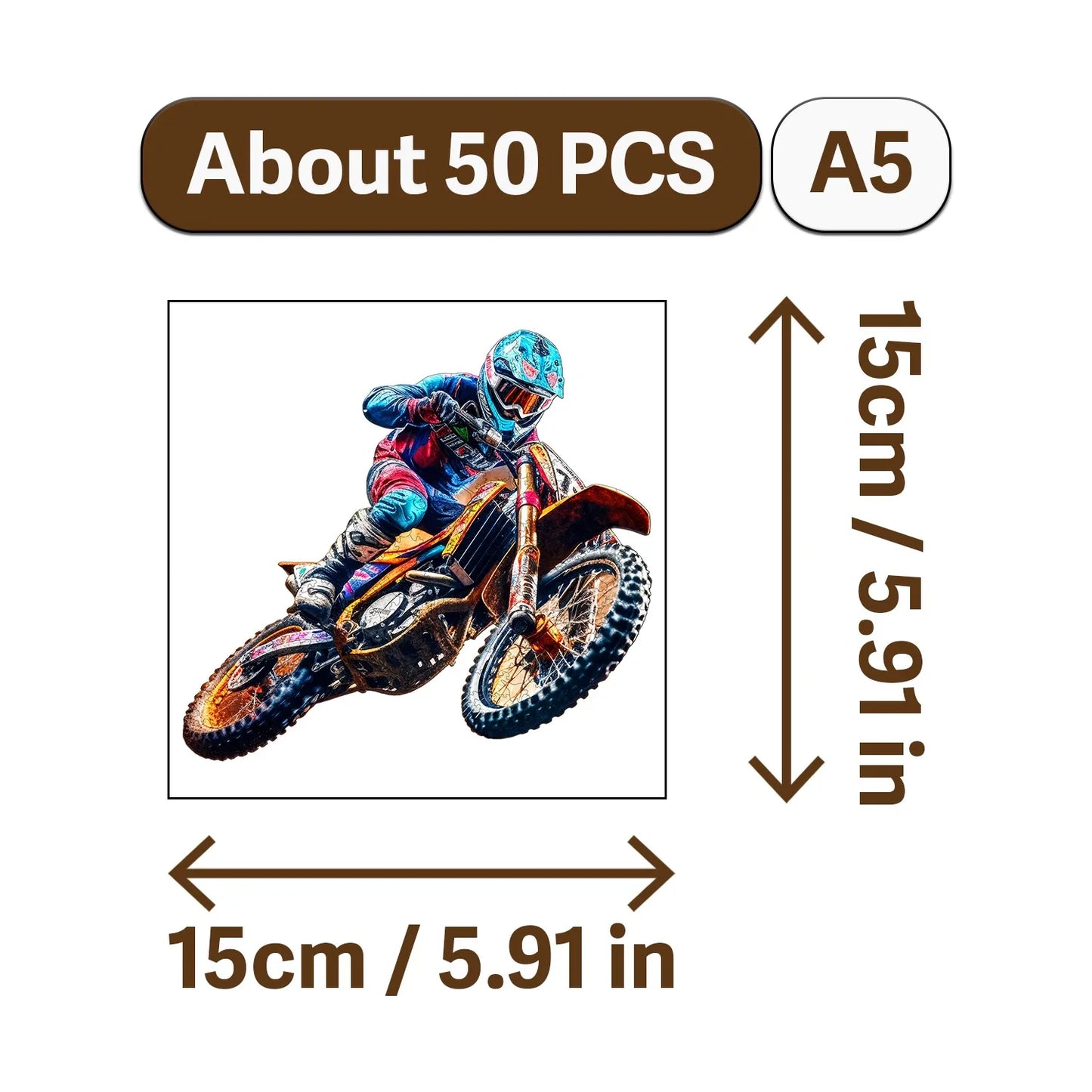 Mountain Off Road Motorcycle Wooden Jigsaw Puzzle Rugged Style Home Decor Christmas and Halloween Gift Toy For Teen And Kid