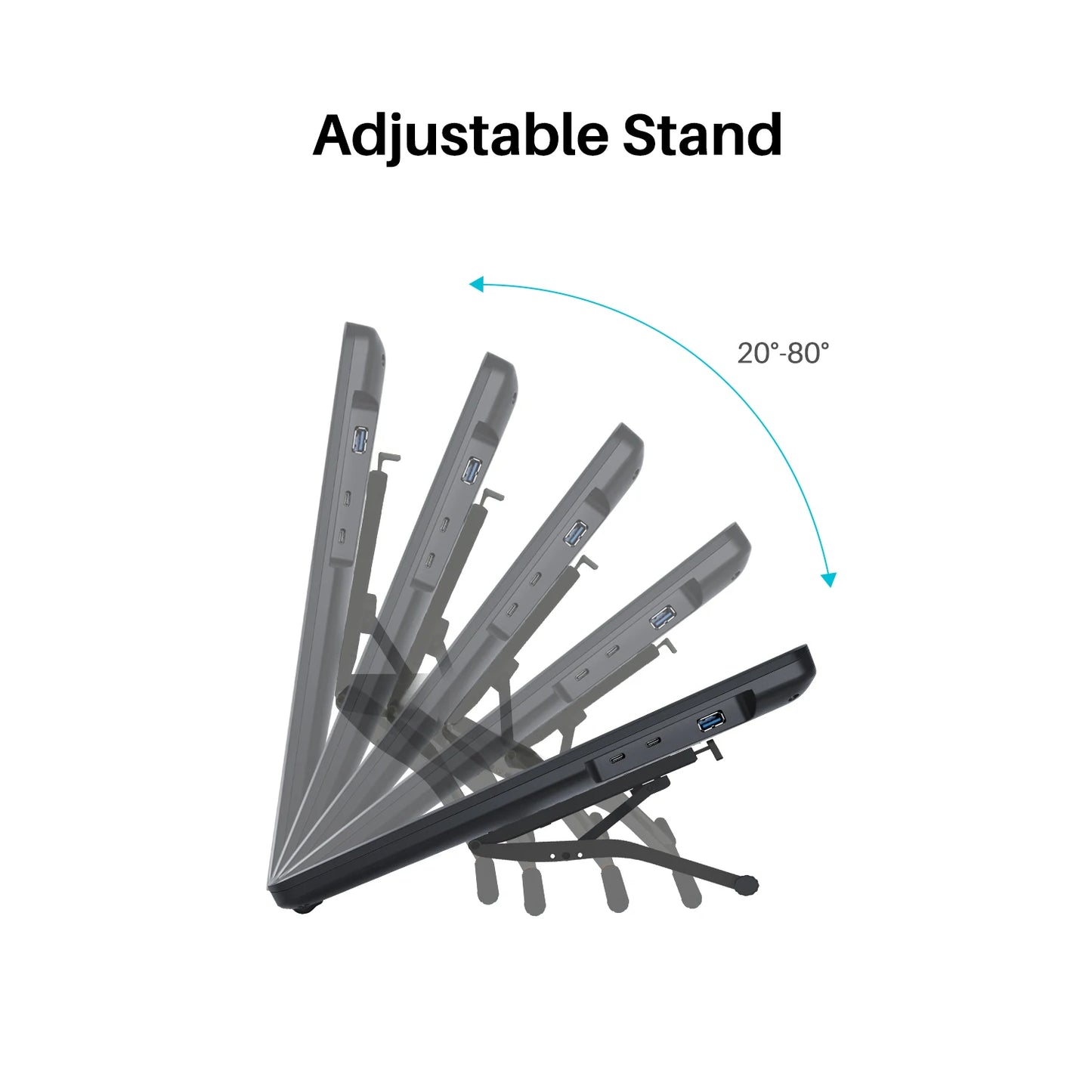 HUION Kamvas 22 Graphic Pen Tablet Monitor Pen Display 21.5" Anti-glare Screen