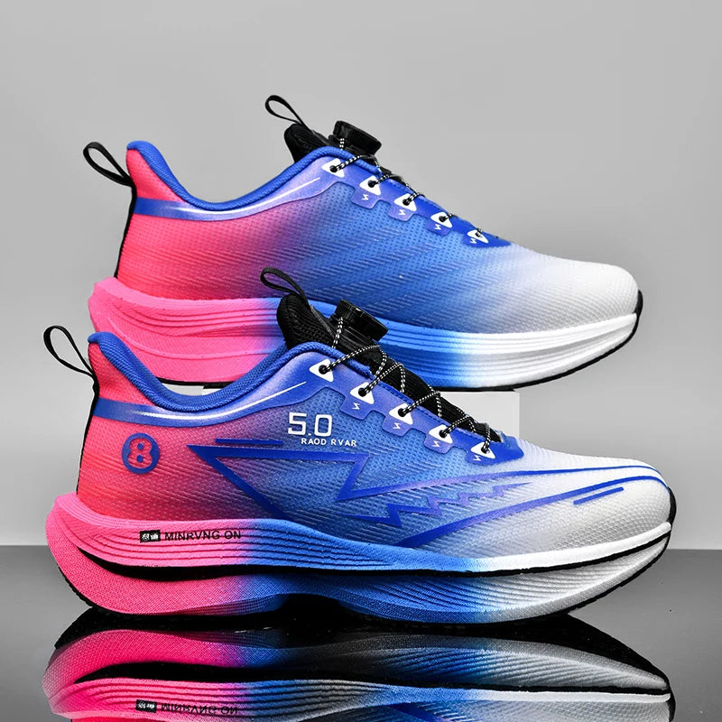 Men Sports Running Shoes Casual Carbon Board Marathon Breathable Lightweight Women's Comfortable Athletic Nonskid Sneakers Shoes