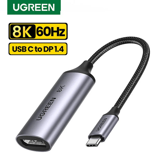 USB C to 8K DP1.4 Displayport 1.4 Adapter iPhone 15 Macbook Pro iPad USB Type C