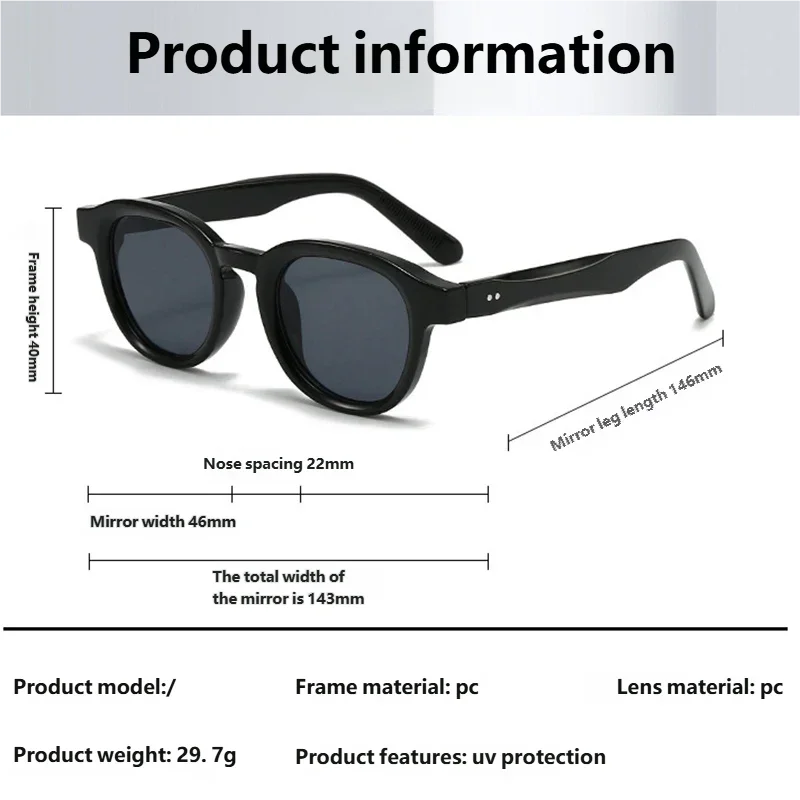 JNPCXI New Fashion Sunglasses Men Women Brand Designer Rives Casual Travel Sun Shades UV400 Suitable Oval Glasses
