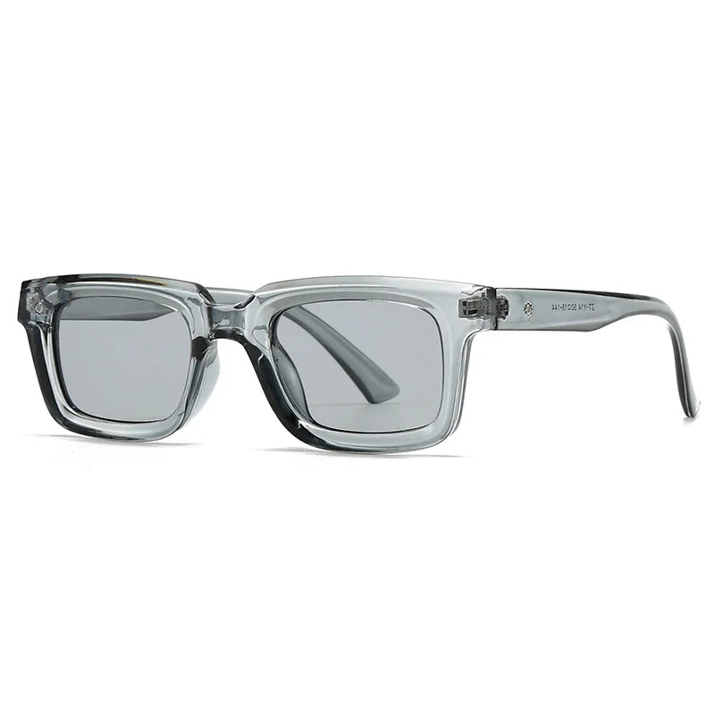 JNPCXI New Square Sunglasses Women Fashion Candy Color Blue Shades UV400 Retro Rivets Men Sun Glasses