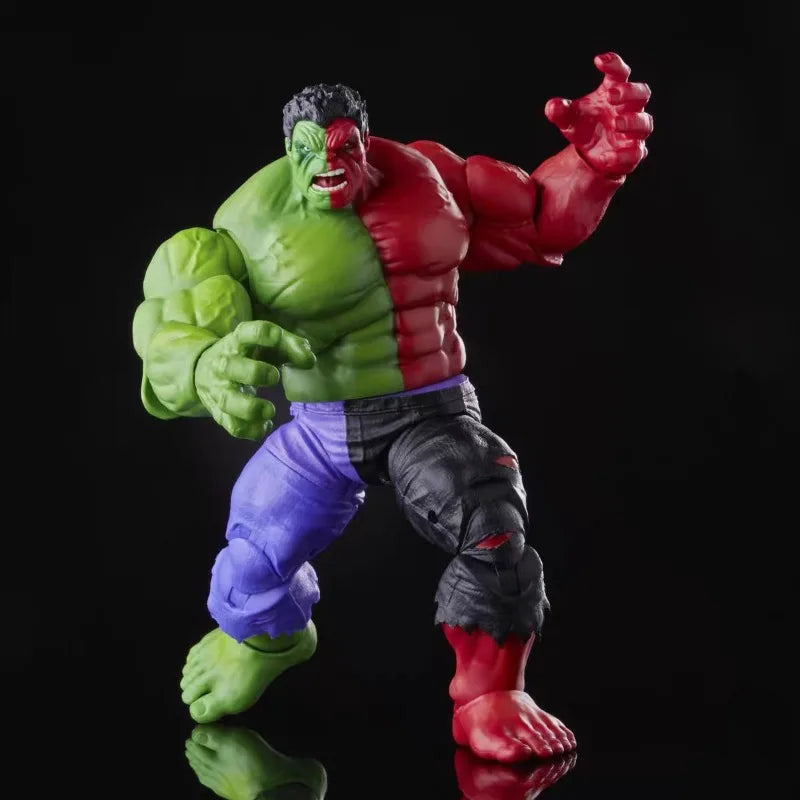 Original Hasbro Marvel Legends Series Compound Red Green Hulk Action Figure Toys Model Ornaments
