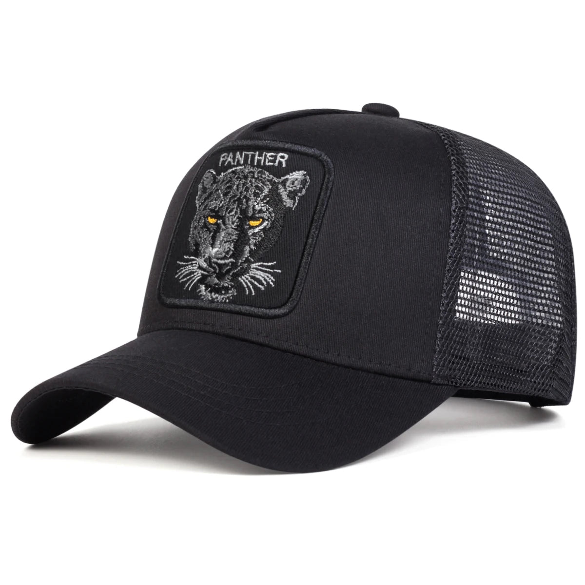 Unisex PANTHER Embroidery Baseball Net Caps Spring Outdoor Adjustabl Casual Hats