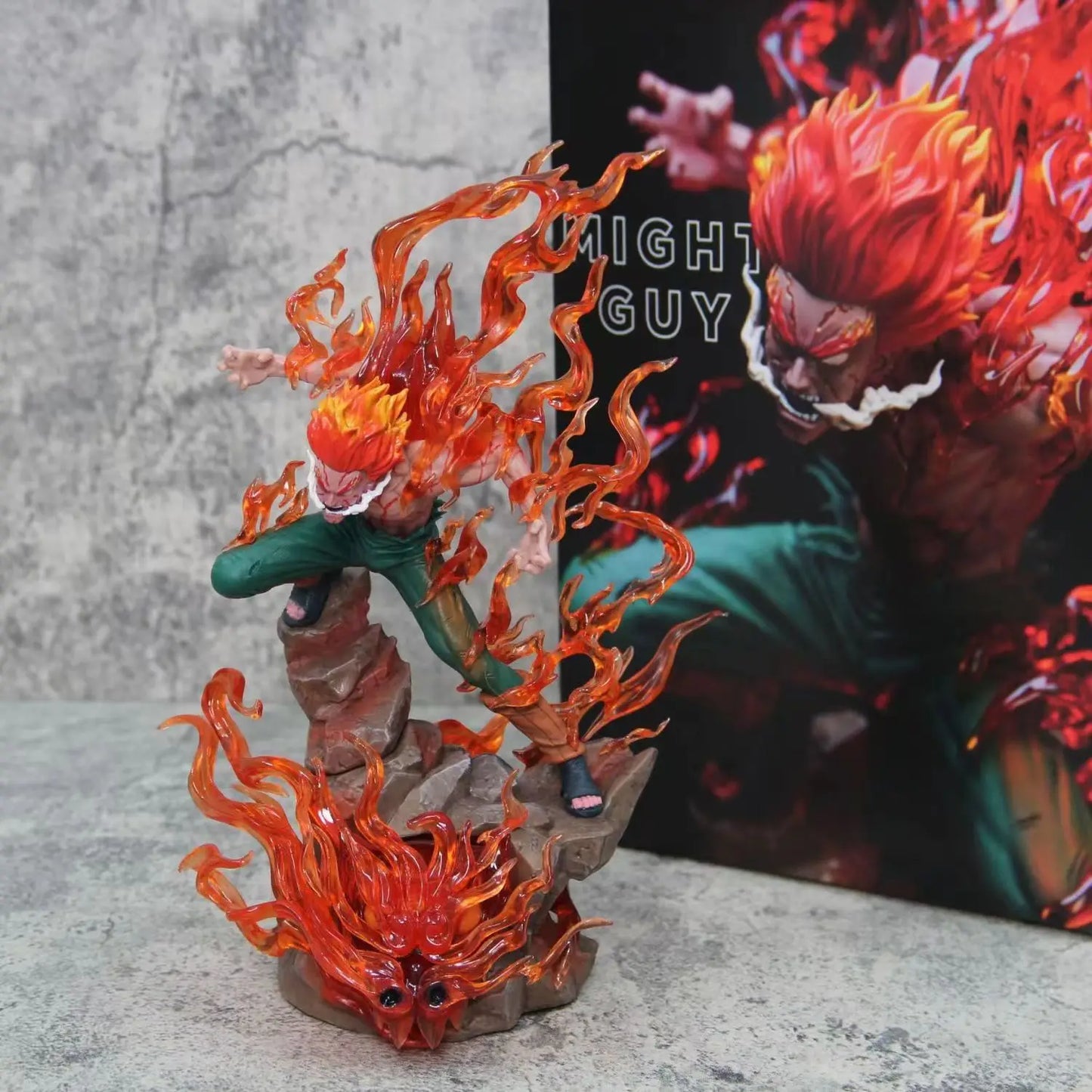 10" Naruto Might Guy Ten Years of Shinobi Anime Action Figure w/ Immortal Light