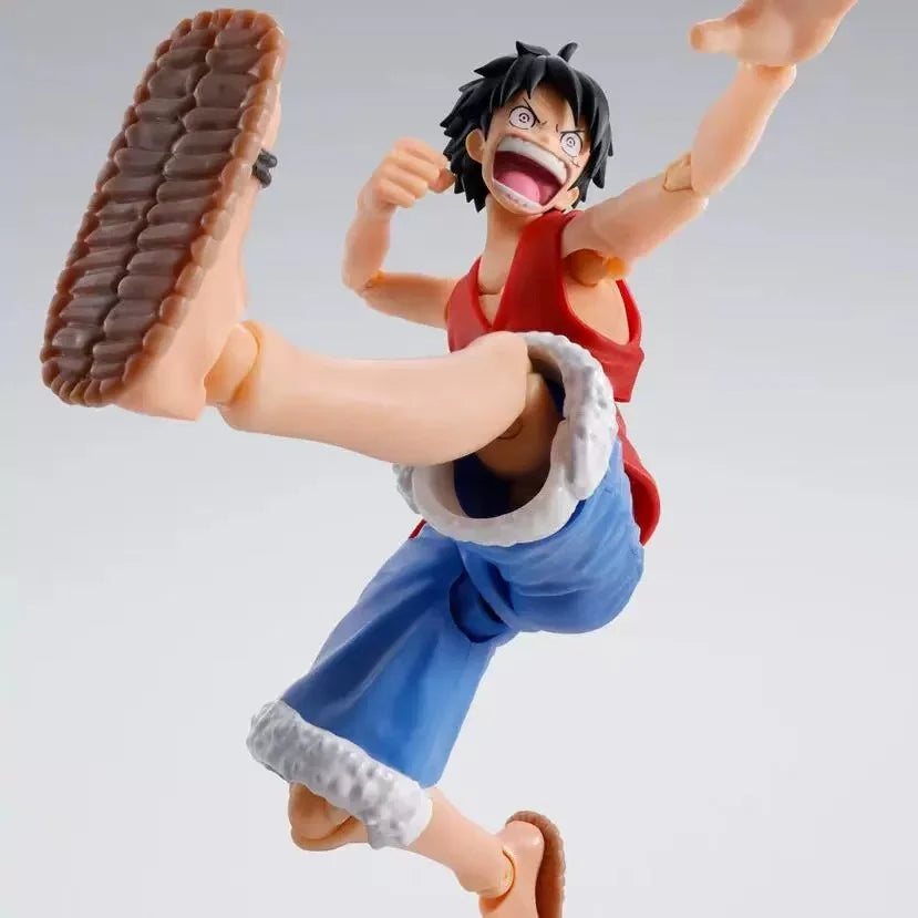 【IN STOCK】Original Bandai S.H.Figuarts One Piece Monkey D. Luffy Romance Dawn 15cm Action Figure Collectible Model