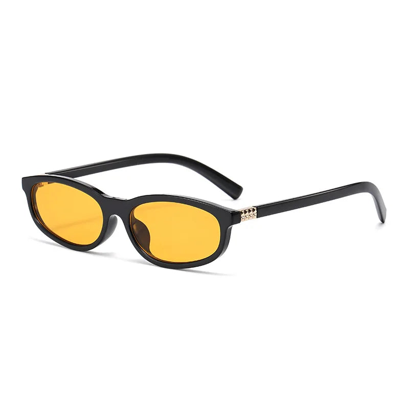 JNPCXI New Fashion Oval Sunglasses Women Retro Small Frame Sunglasses Luxury Brand Design Travel Sunglasses UV400