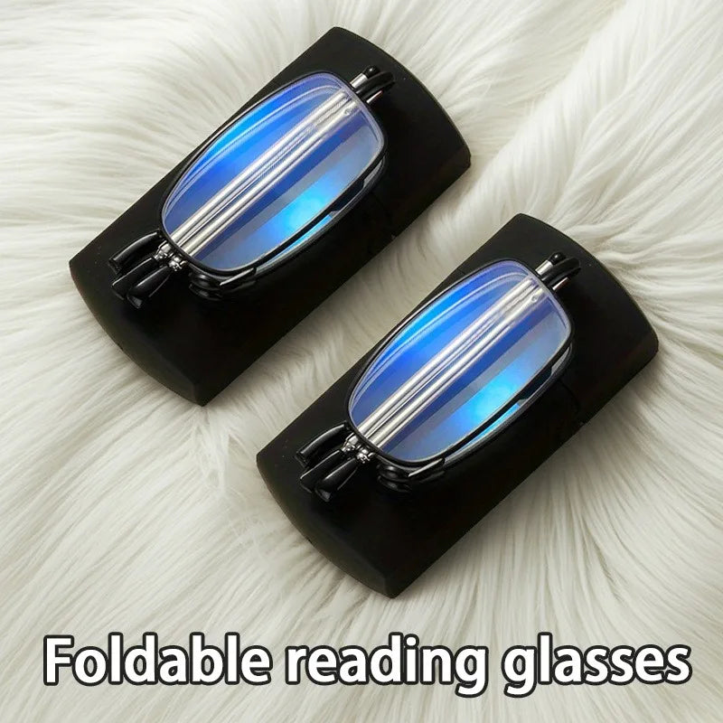 2 Pairs of New Fashionable and Ultra Light Square Frame Reading Glasses for Both Men and Women Suitable for All Day