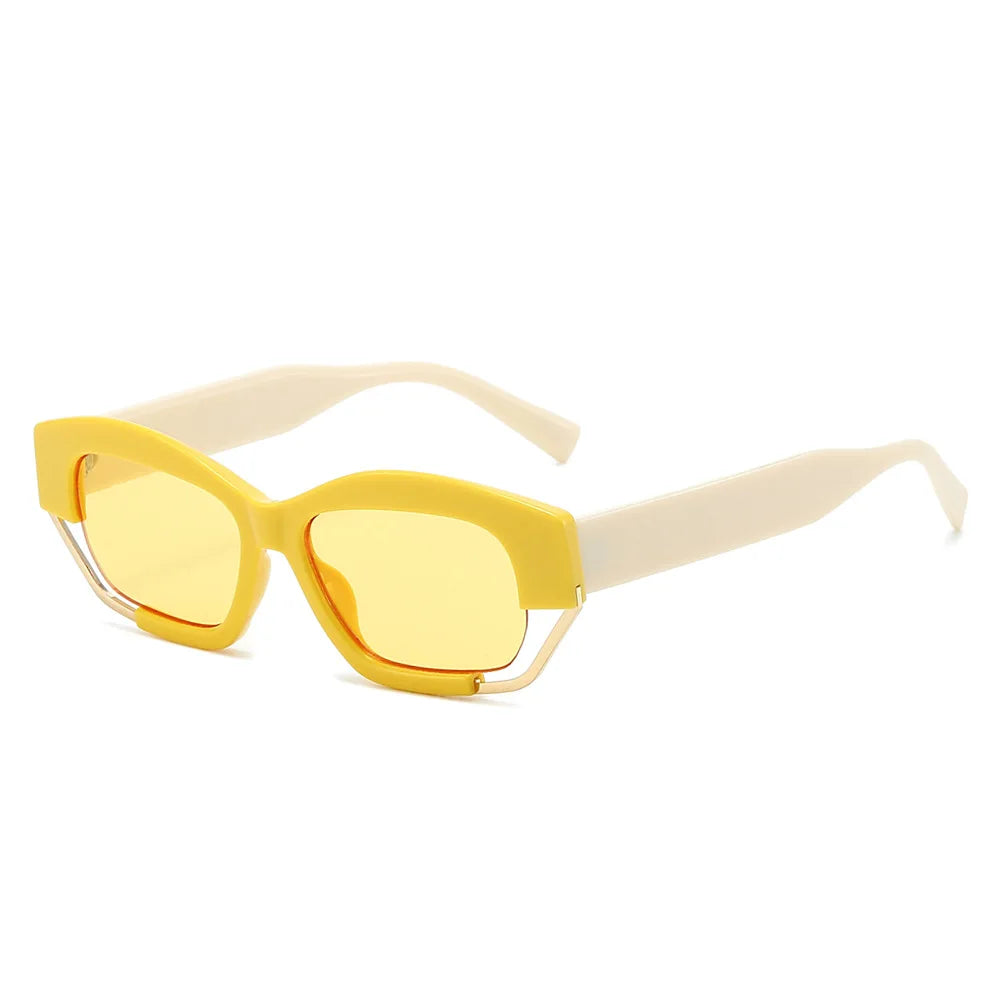 JNPCXI New Designer Sunglasses Women Men Fashion Decoration Hollow Metal Unique Sun Shades Unisex Eywear UV400
