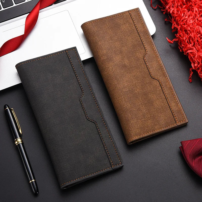 Men's Wallet Long Fashion Multiple Card Slots Men's Wallet Slim Long Thin Mens Luxury Wallet Designer Wallets Men with Coins Bag