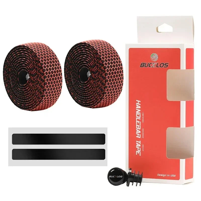 BUCKLOS Professional Handlebar Tape Gravel Road Bike Damping Wrap Belt Gradient Bicycle Non-slip Cycling Handle Bar Accessories