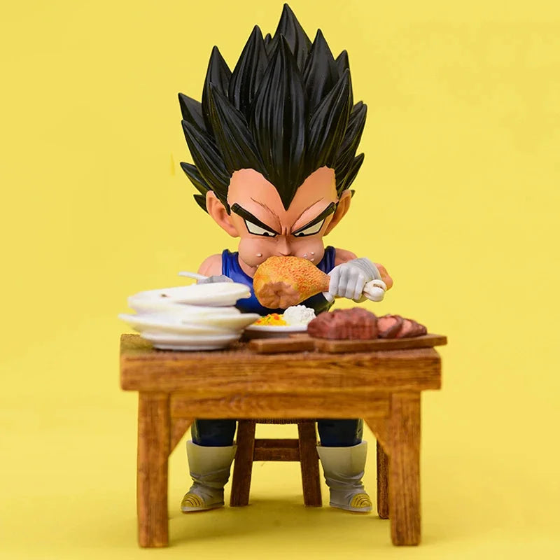 Dragon Ball Z Vegeta Goku Son Gohan Kuririn Android 8 Eating Action Figures