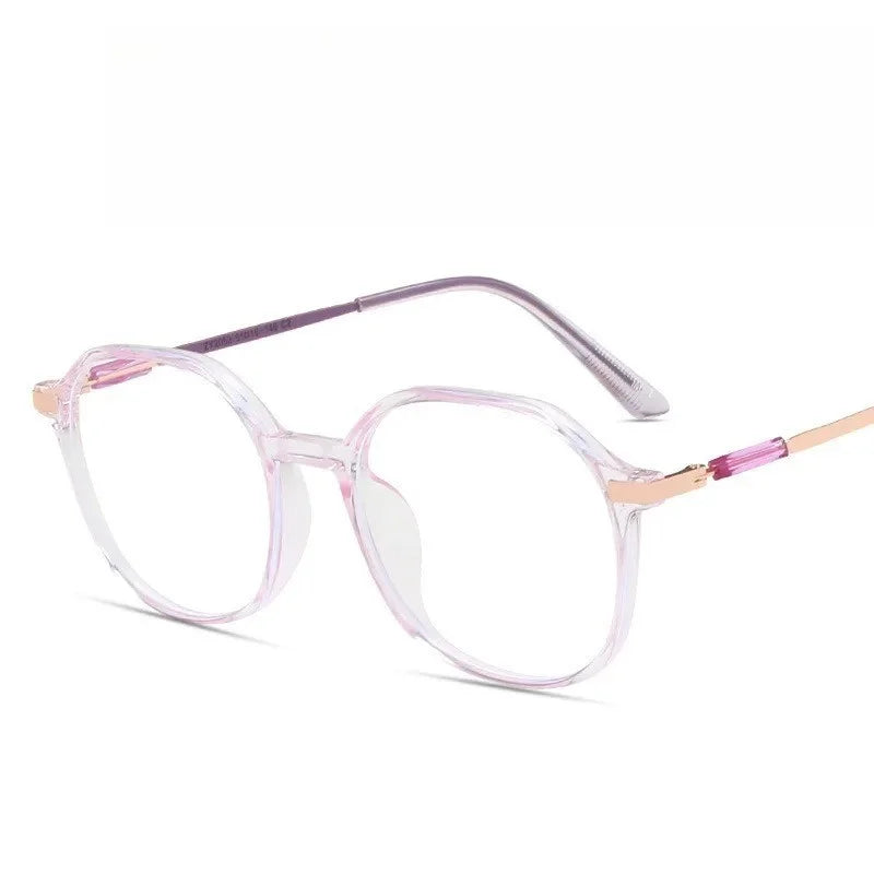 New Women's Flat Mirror Polygonal Women's Decorative Glasses Frame Suitable for Daily Wearing in Photography