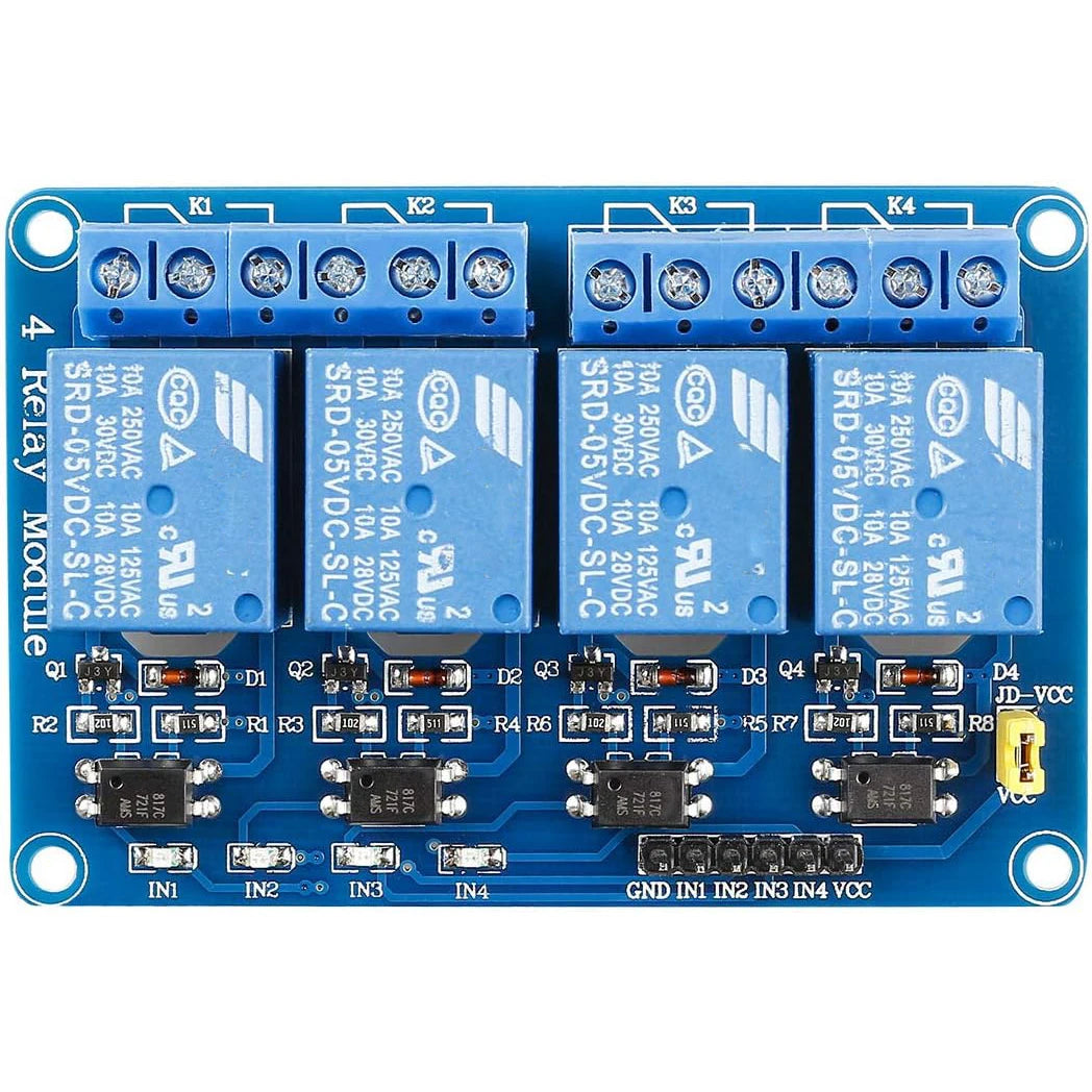 DC 5V 12V 24V 1/2/4/8 Channel Relay Module High and Low Level Trigger Dual Optocoupler Isolation LED Indicator