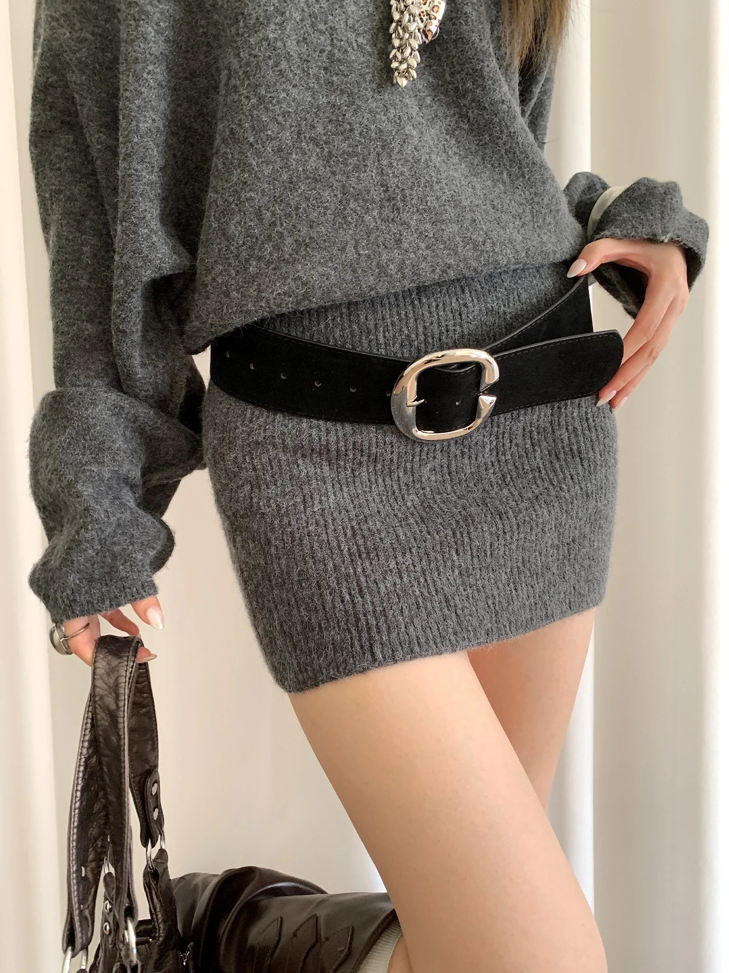 Retro Melange Velvet Wide Belt For Women High-End Sense Accessory To Match Skirts And Jeans Versatile Belt