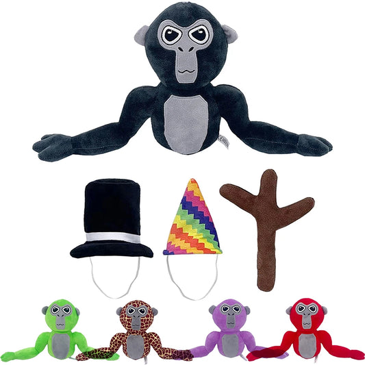 25cm Gorilla Tag Monke Plush Toy Cute Soft Stuffed Cartoon Anime Home Decor