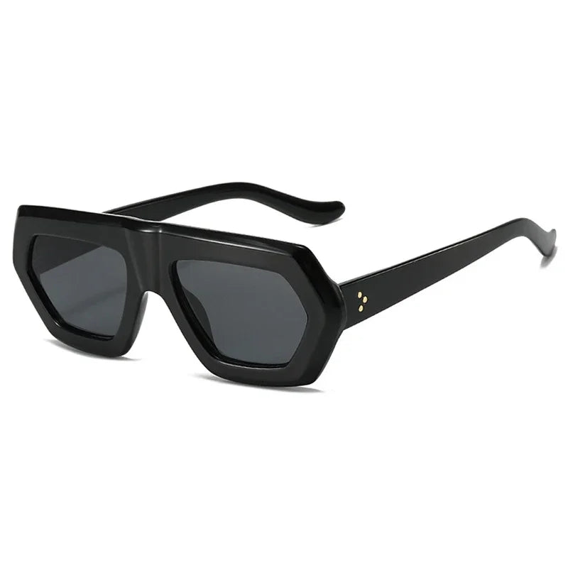 JNPCXI Fashion Square Women Gradient Sunglasses Leopard Shades Retro Men Clear Lens Glasses Frame UV400
