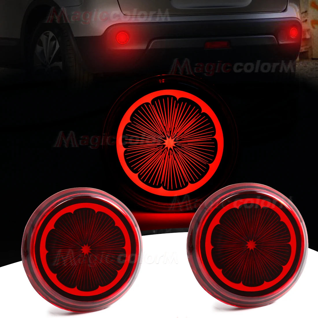 For Toyota Corolla 2008 2009 2010 LED Rear Bumper Reflector Lights For Nissan Qashqai X-Trail Brake Running Lamp Car Accessories