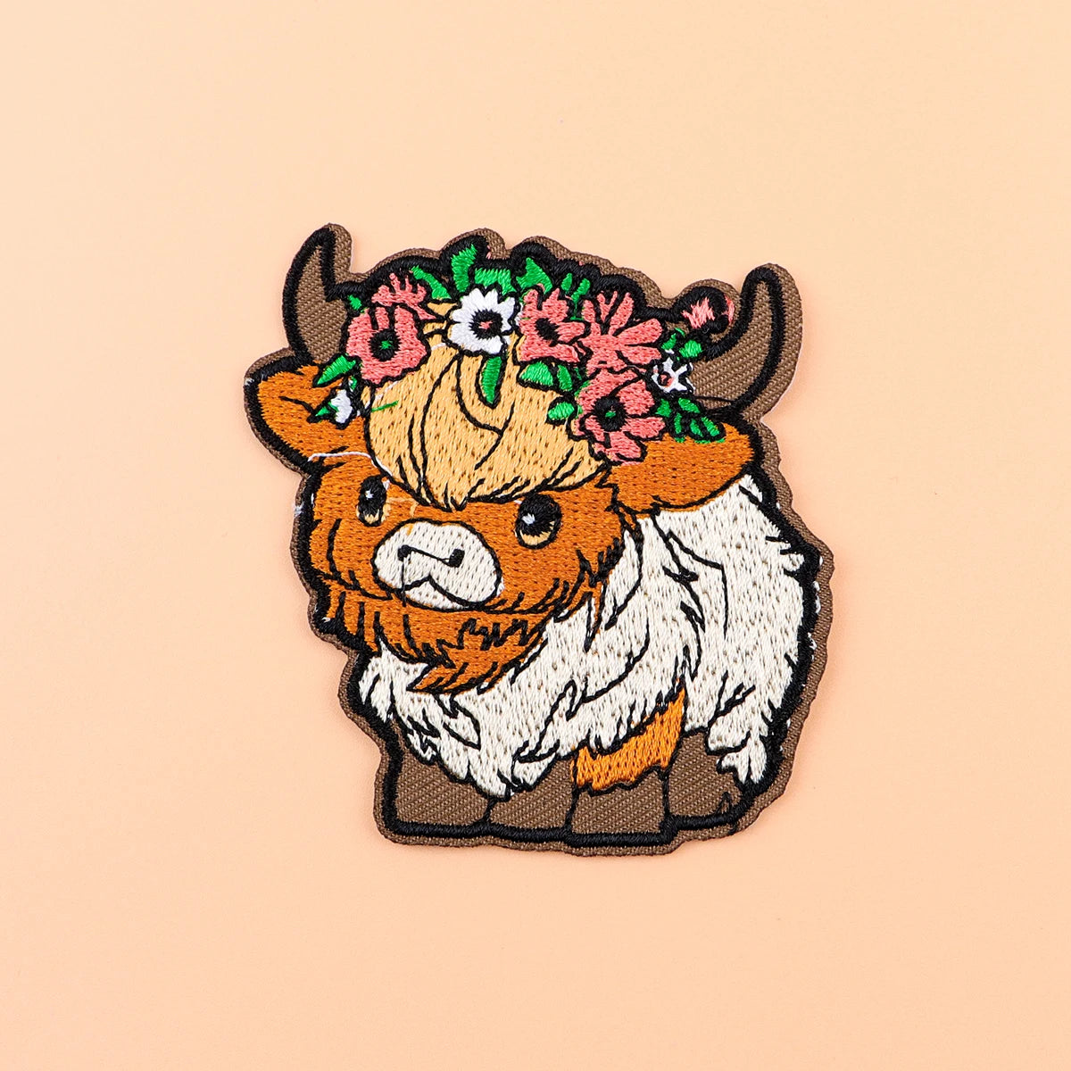Cartoon Cow Iron On Patch Clothes Patch For Clothing Funny Animal Embroidered Patch Garment Apparel Accessories Sewing Stickers