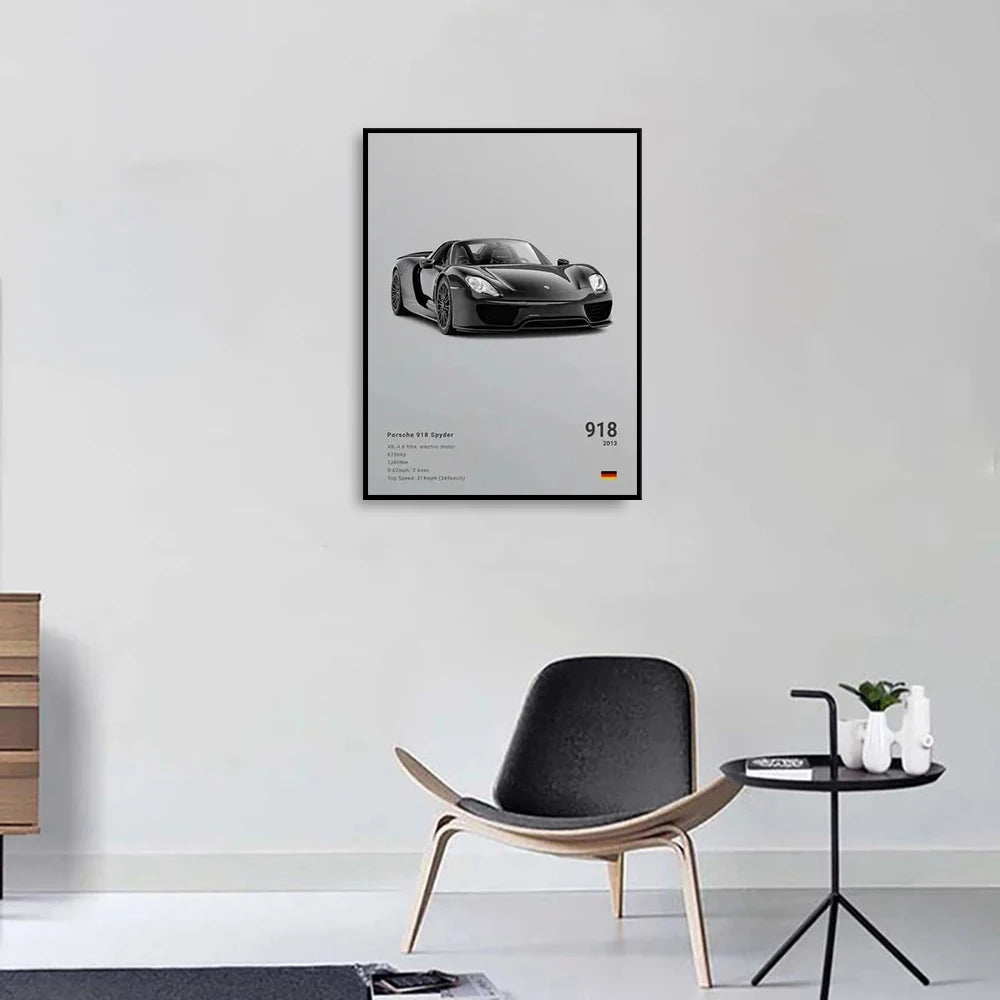1985 Countach Print LP5000 QV Famous Brand Car Canvas Wall Art Poster Room Decor