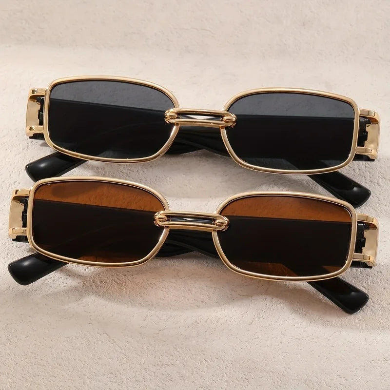 1 Pair of Square Retro Casual Glasses for Men And Women Personalized Decorative Glasses Party Catwalk Glasses