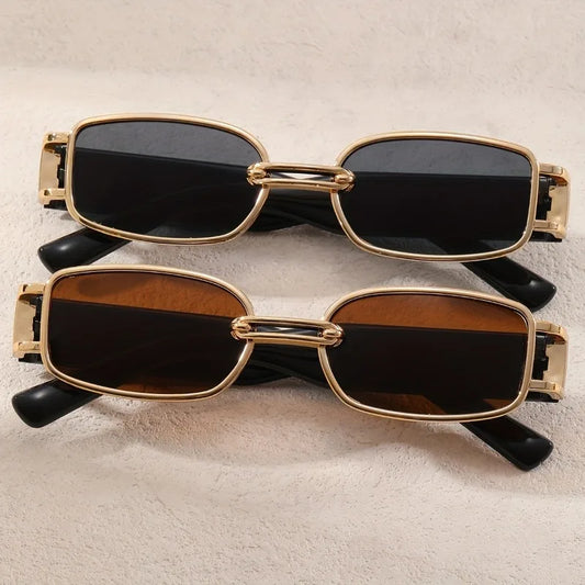 1 Pair of Square Retro Casual Glasses for Men And Women Personalized Decorative Glasses Party Catwalk Glasses