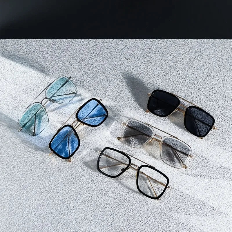 Men's Simple Fashion Trendy Men's Glasses European and American Fashion Retro Hong Kong Trend Style Suitable for Men and Women