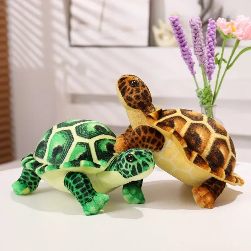 Kids Toys Cute Baby Super Green Simulation Stuffed Tortoise Realistic Sea Turtle Animal Plush Baby Toy Gift Hot Sale Home Decor