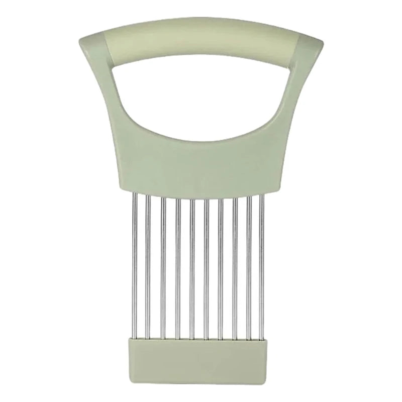Stainless Steel Onion Slice Holder, Onion Holder For Slicing, Lemon Slicer Vegetable Cutter, Chopper Slicing Home Kitchen Tools
