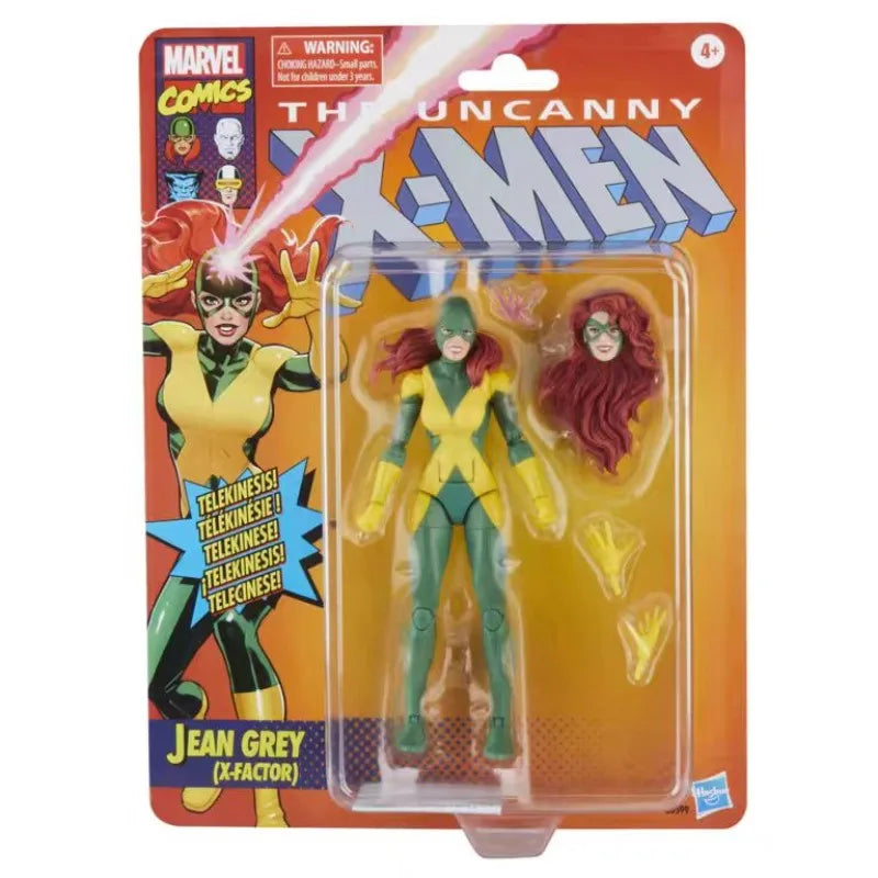 Original Hasbro Marvel Legends Series Retro Cardback Wolverine Rogue Cyclops PROFESSOR X Jean Grey Action Figure  Toy Model