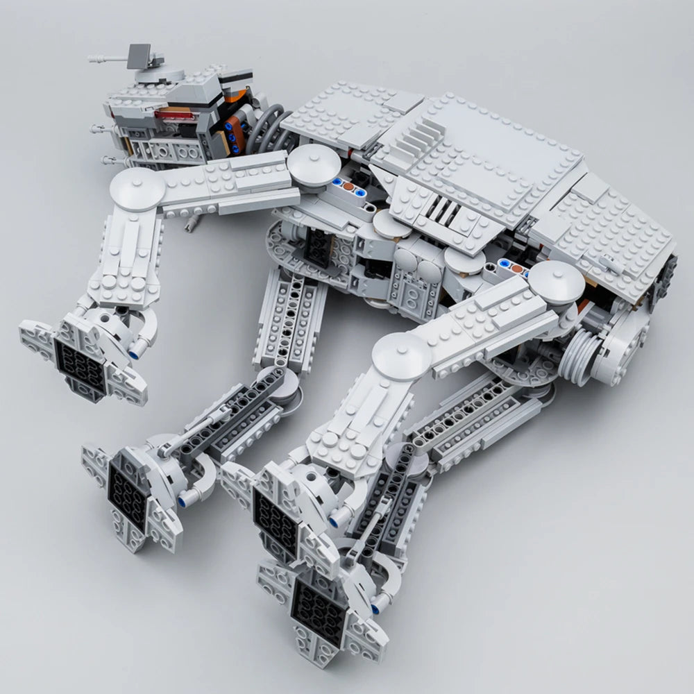 MOC Space Movie AT-AT Building Blocks Bricks DIY Model Modfied w/ Figures Toys