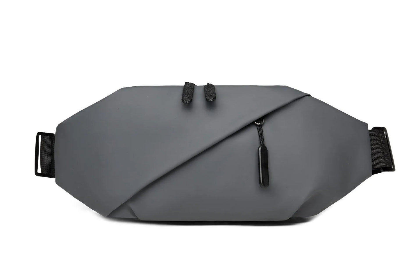 Men's Minimalist Waist Bag, Made of PU Fabric, Suitable for Outdoor Sports Waist Bags, Daily Shoulder Bags, Casual Crossbody Bag